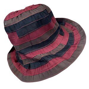 Hat MIMCO burgundy brown bucket fabric